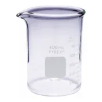 Merck Pyrex Griffin beakers, heavy duty, graduated