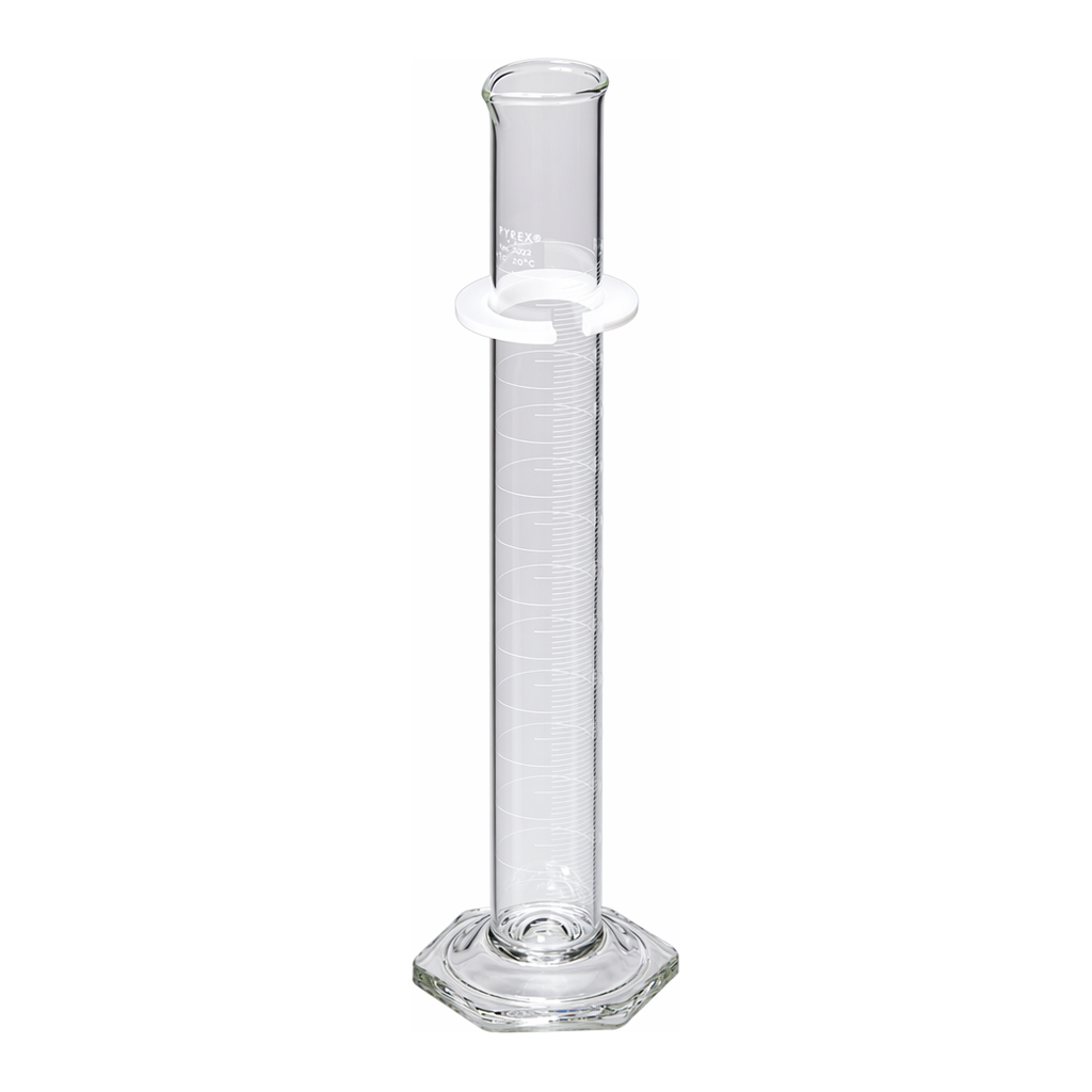 Merck Pyrex single metric scale graduated cylinder, calibrated to deliver