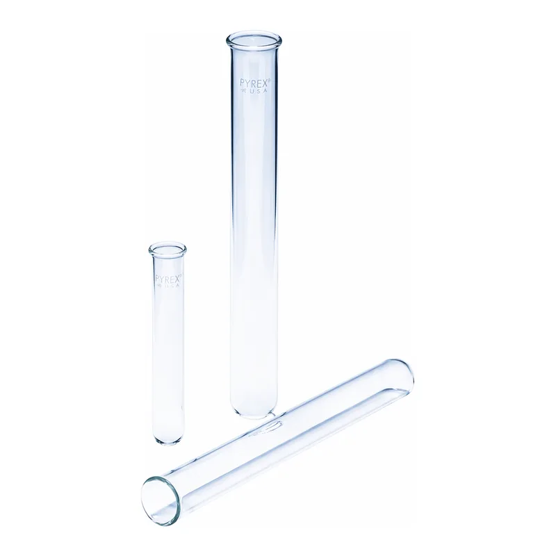 Merck Pyrex Test tubes, with rim, medium wall