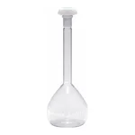 Merck Pyrex Volumetric flask, heavy duty, class A, works certified, USP/ISO/DIN tolerances