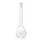 Merck Pyrex volumetric flask, with Pyrex ST stopper