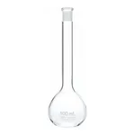 Merck Pyrex volumetric flasks with PE stopper