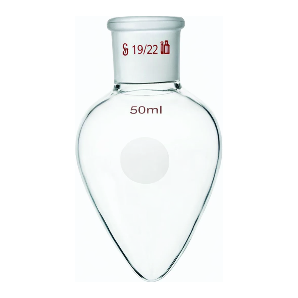 Merck Synthware pear shaped flask