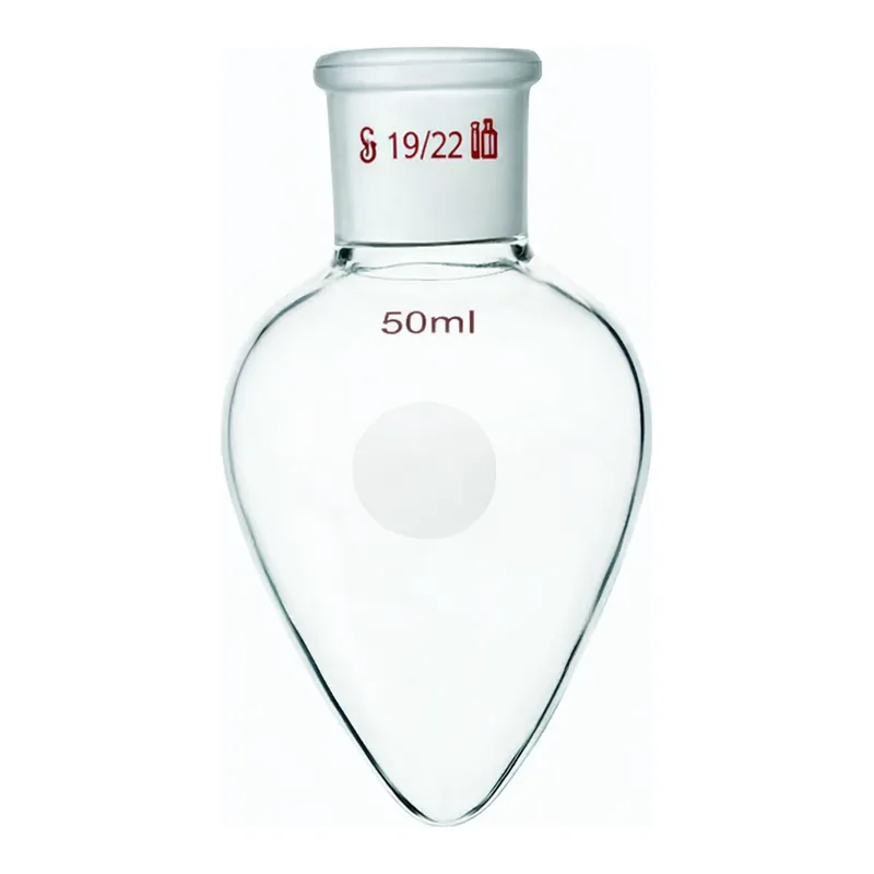 Merck Synthware pear shaped flask