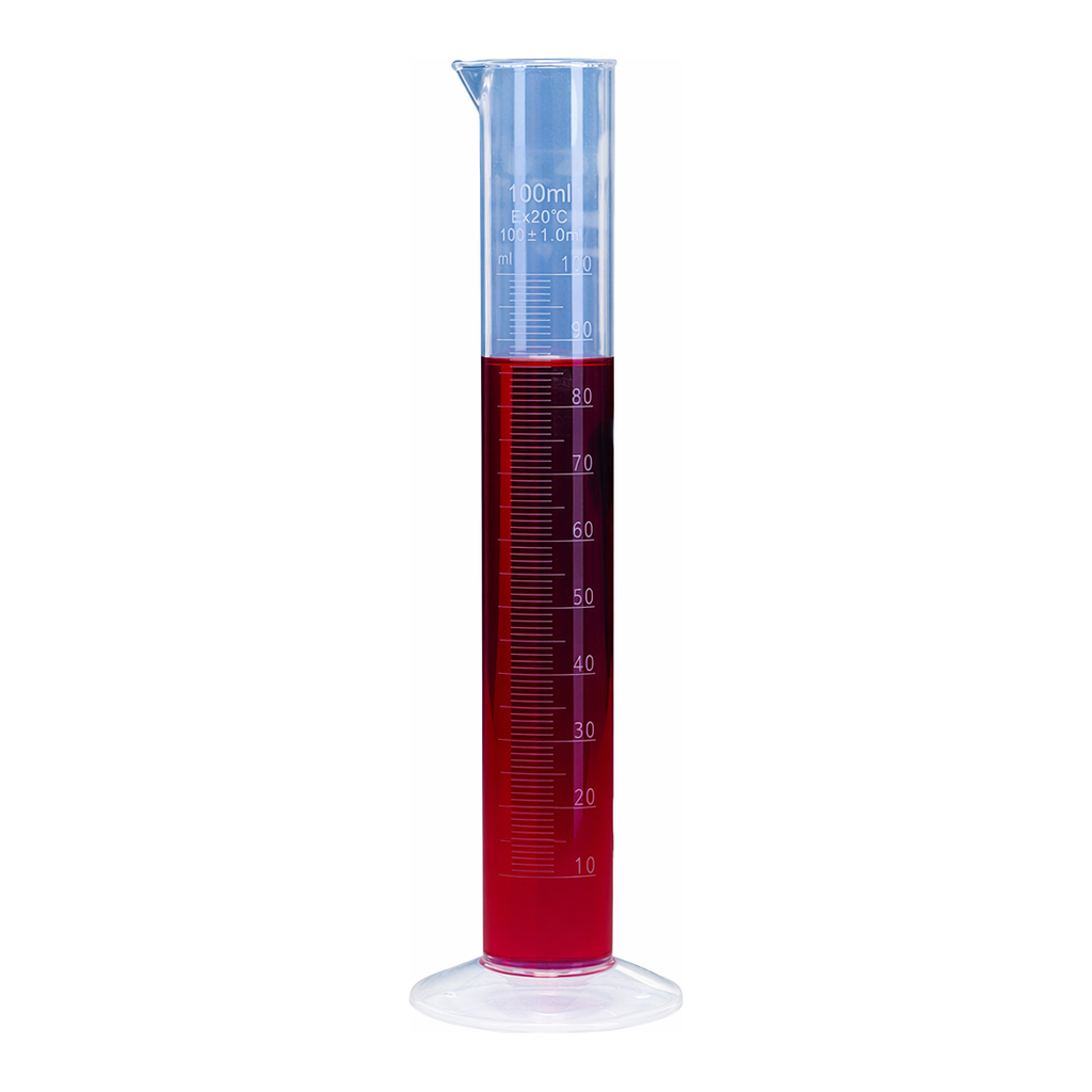 Merck BRAND graduated cylinder, PP, with blue printed scale or embossed scale