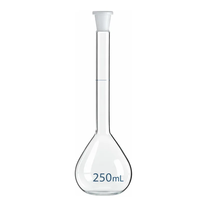 Merck BRAND BLAUBRAND volumetric flask, PP stopper, clear glass