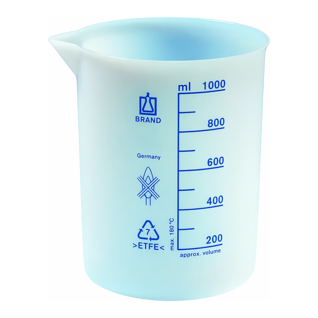Merck BRAND ETFE beaker with spout, low form
