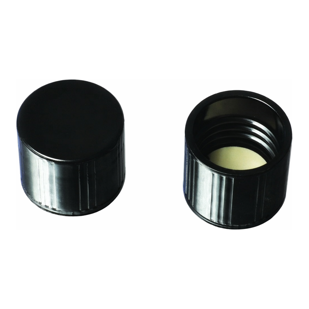 Merck Corning phenolic cap with white rubber liner