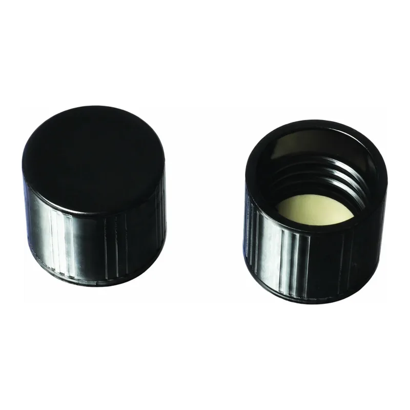 Merck Corning phenolic cap with white rubber liner