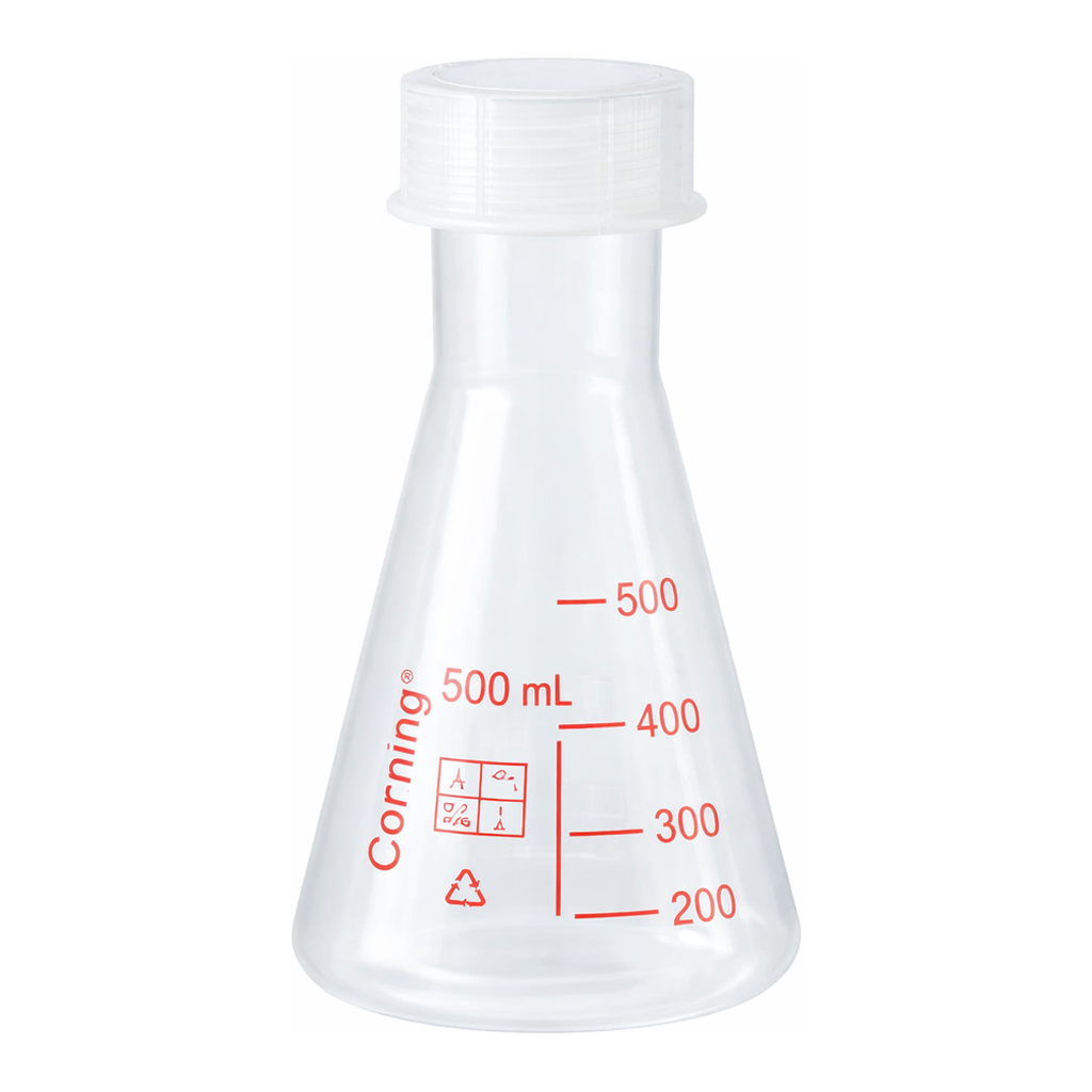 Merck Corning narrow mouth Erlenmeyer flask, reusable