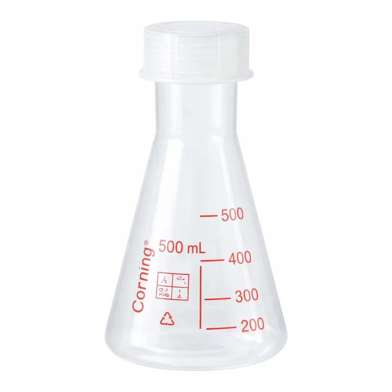 Merck Corning narrow mouth Erlenmeyer flask, reusable