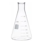 Merck Pyrex Erlenmeyer flask, heavy duty, narrow neck