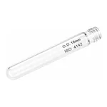 Merck Pyrex disposable culture tubes, screw cap style, round-bottom