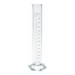 Merck Pyrex Measuring cylinder with spout, class A with white graduations