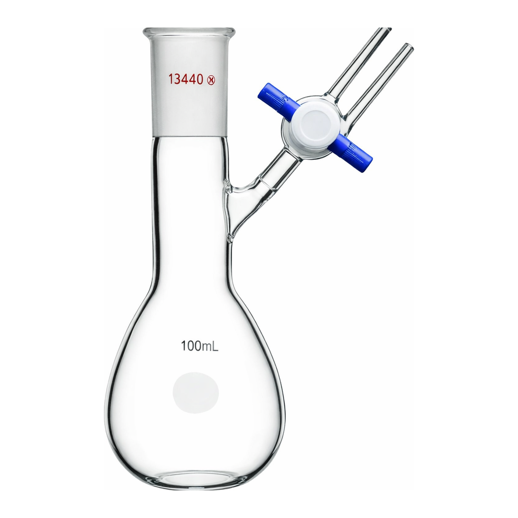 Merck Synthware pear-shaped Schlenk flask with stopcock