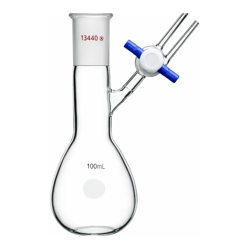 Merck Synthware pear-shaped Schlenk flask with stopcock
