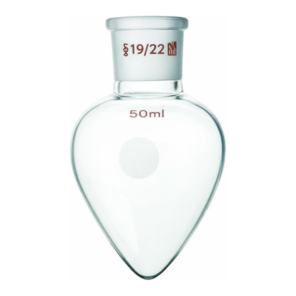 Merck Synthware pear shaped flask
