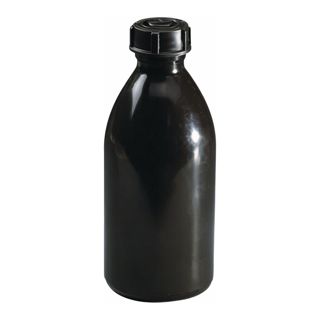 Merck BRAND amber narrow-mouth bottle, LDPE, with screw cap