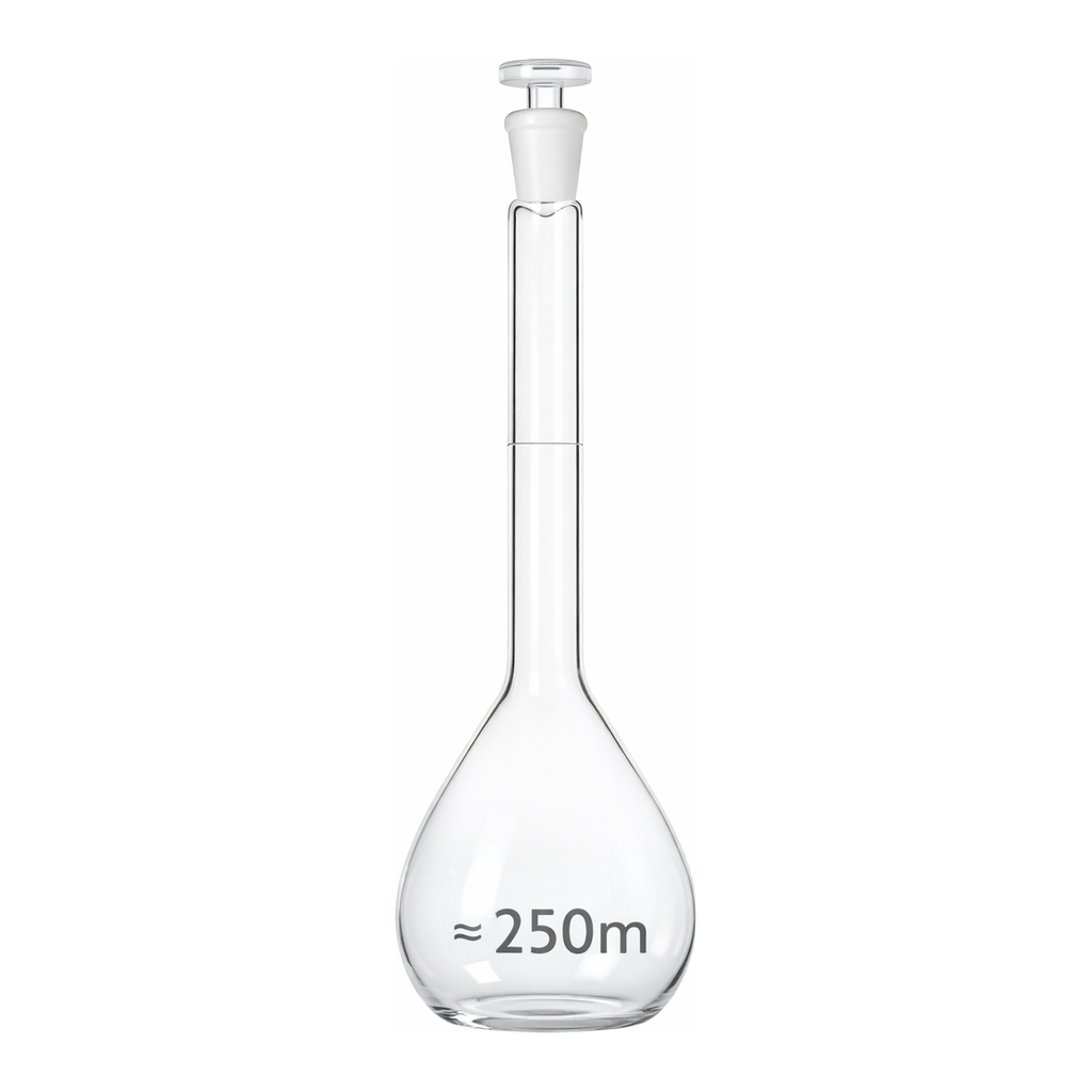 Merck BRAND BLAUBRAND volumetric flask, glass stopper, clear glass