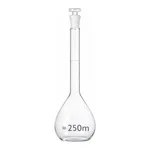 Merck BRAND BLAUBRAND volumetric flask, glass stopper, clear glass
