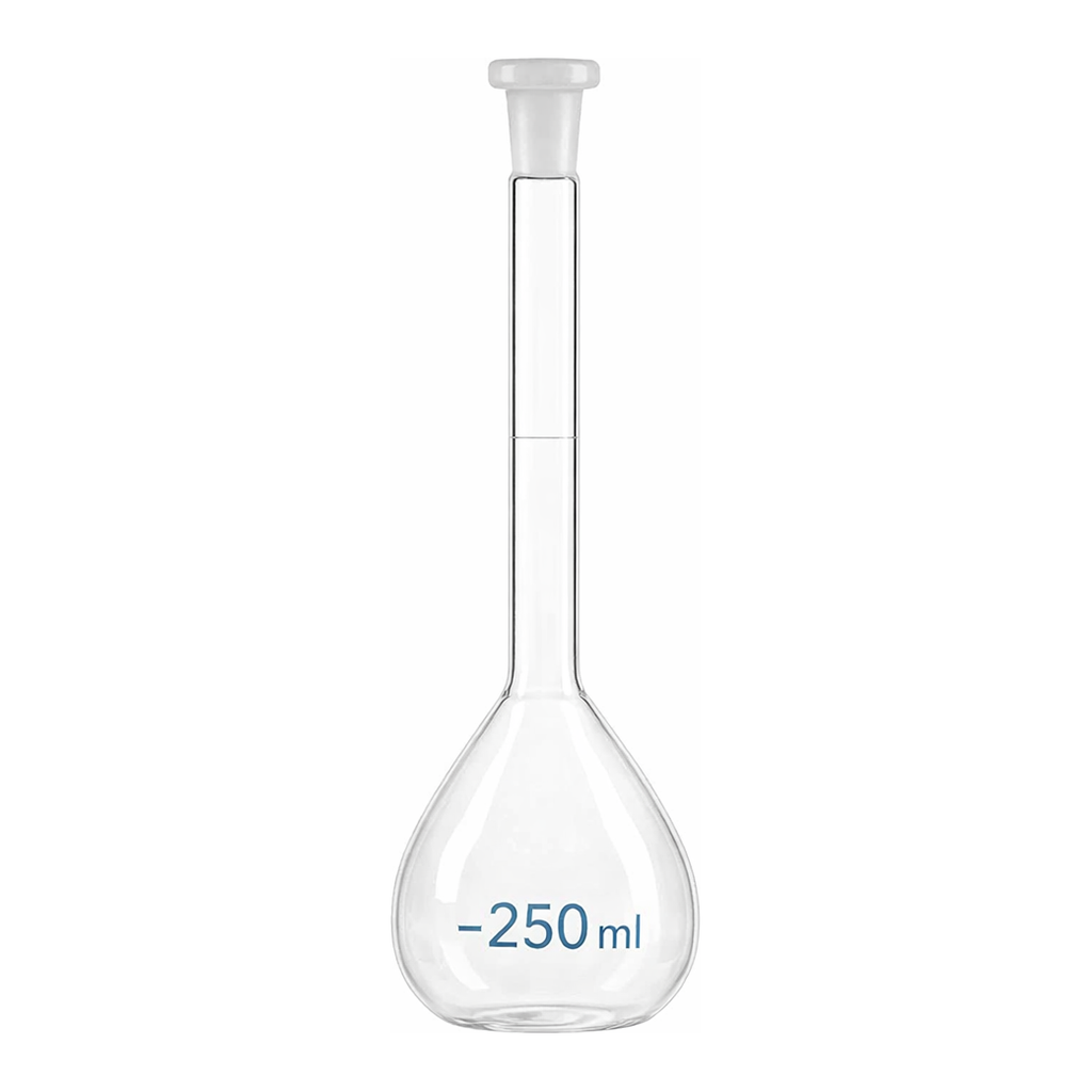 Merck BRAND BLAUBRAND volumetric flask, PP stopper, clear glass