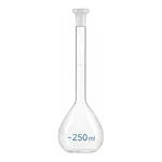 Merck BRAND BLAUBRAND volumetric flask, PP stopper, clear glass