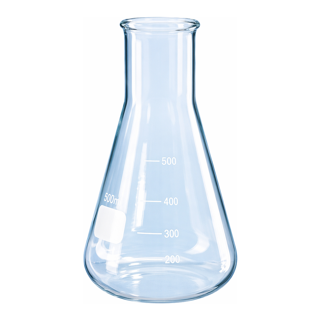 Merck BRAND Erlenmeyer flask with beaded rim and graduation, wide mouth