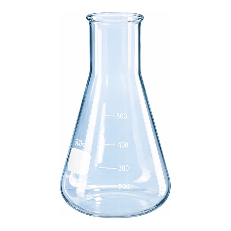 Merck BRAND Erlenmeyer flask with beaded rim and graduation, wide mouth