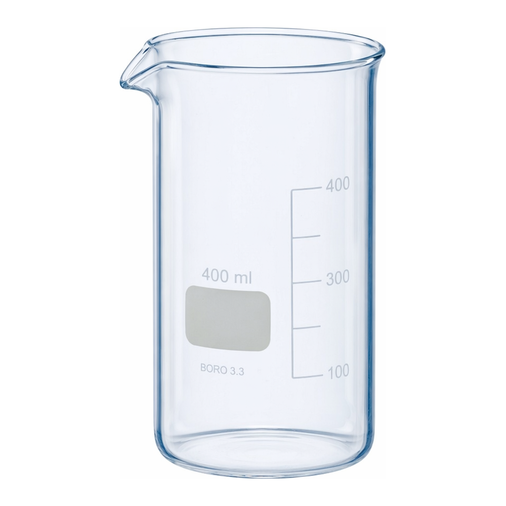 Merck BRAND glass beaker with spout, tall form