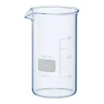 Merck BRAND glass beaker with spout, tall form