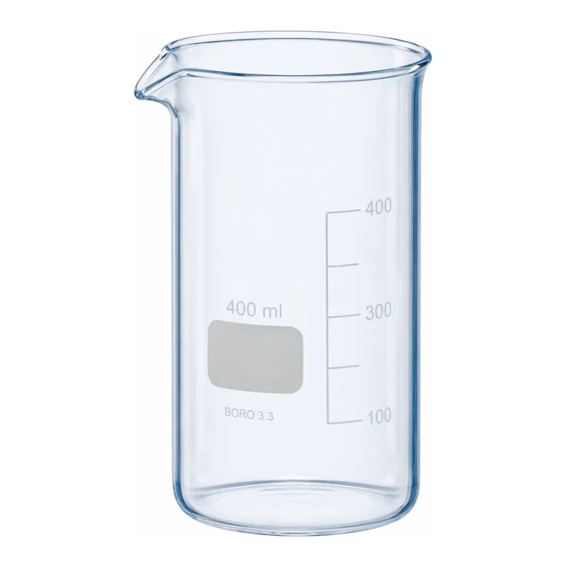 Merck BRAND glass beaker with spout, tall form