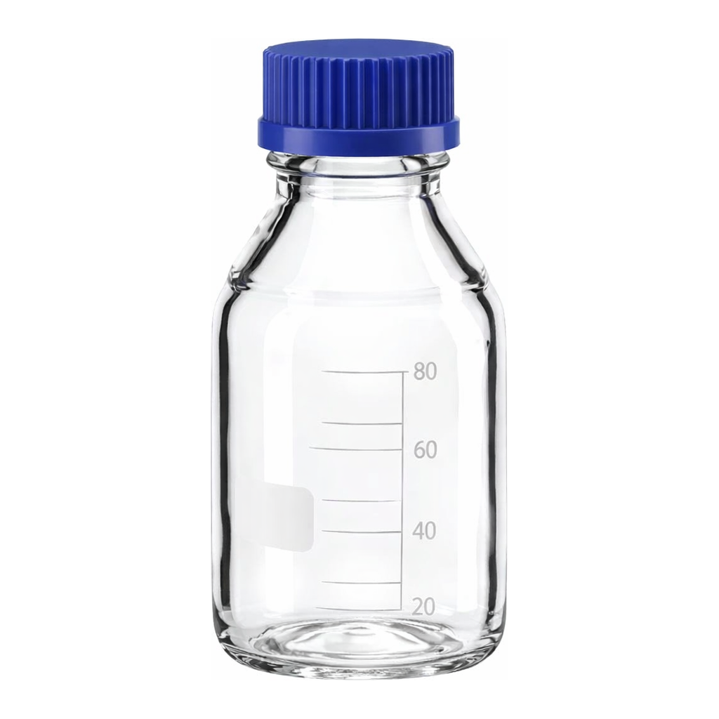 Merck BRAND laboratory bottle, graduated with screw cap