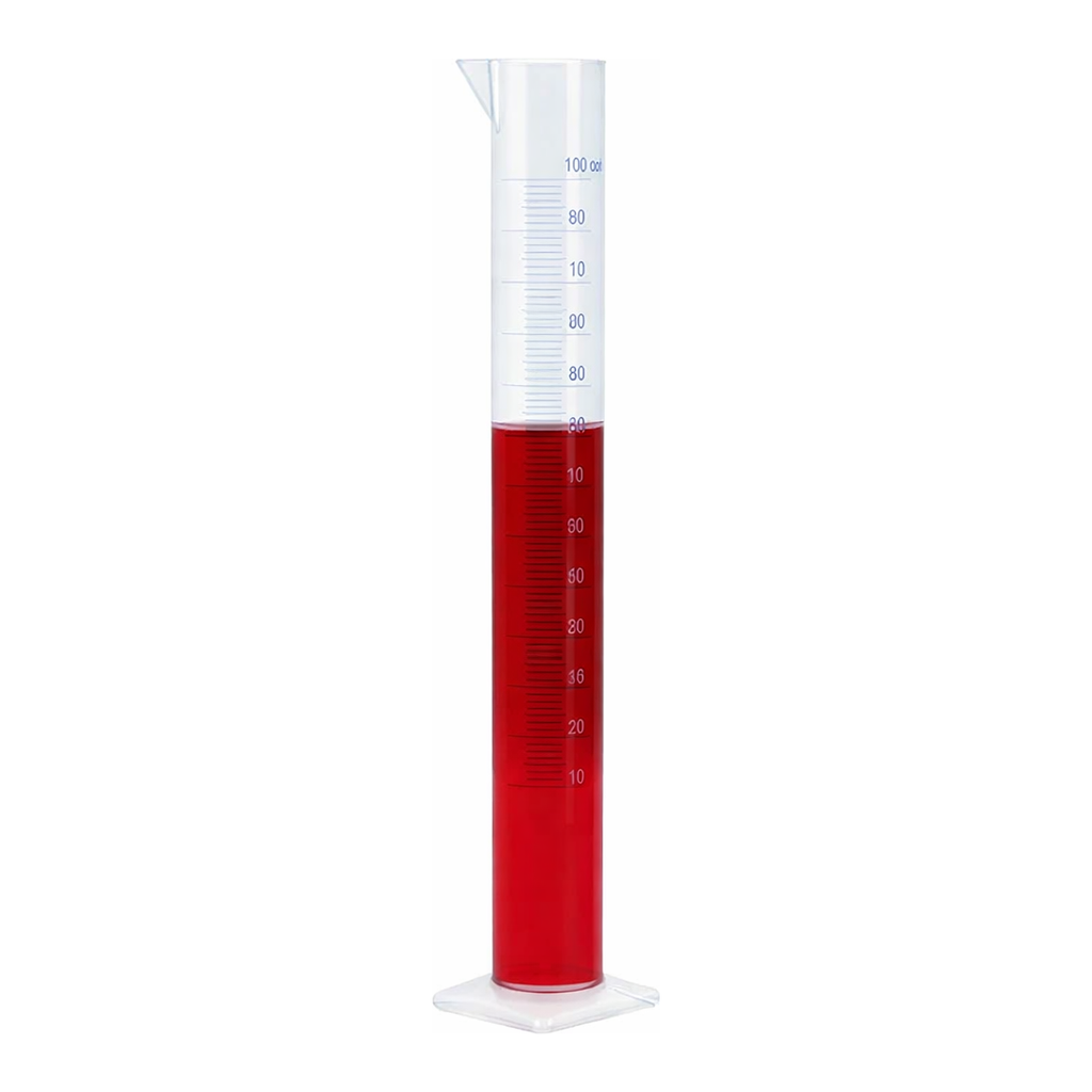 Merck BRAND graduated cylinder, PP, with blue printed scale or embossed scale