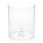 Merck Pyrex cylindrical jar, plain