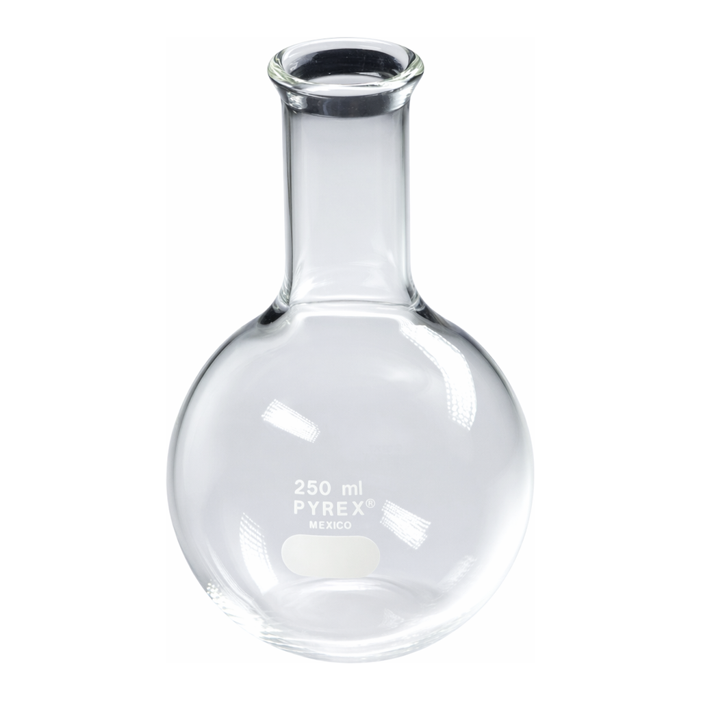 Merck Pyrex Florence flat-bottom flask