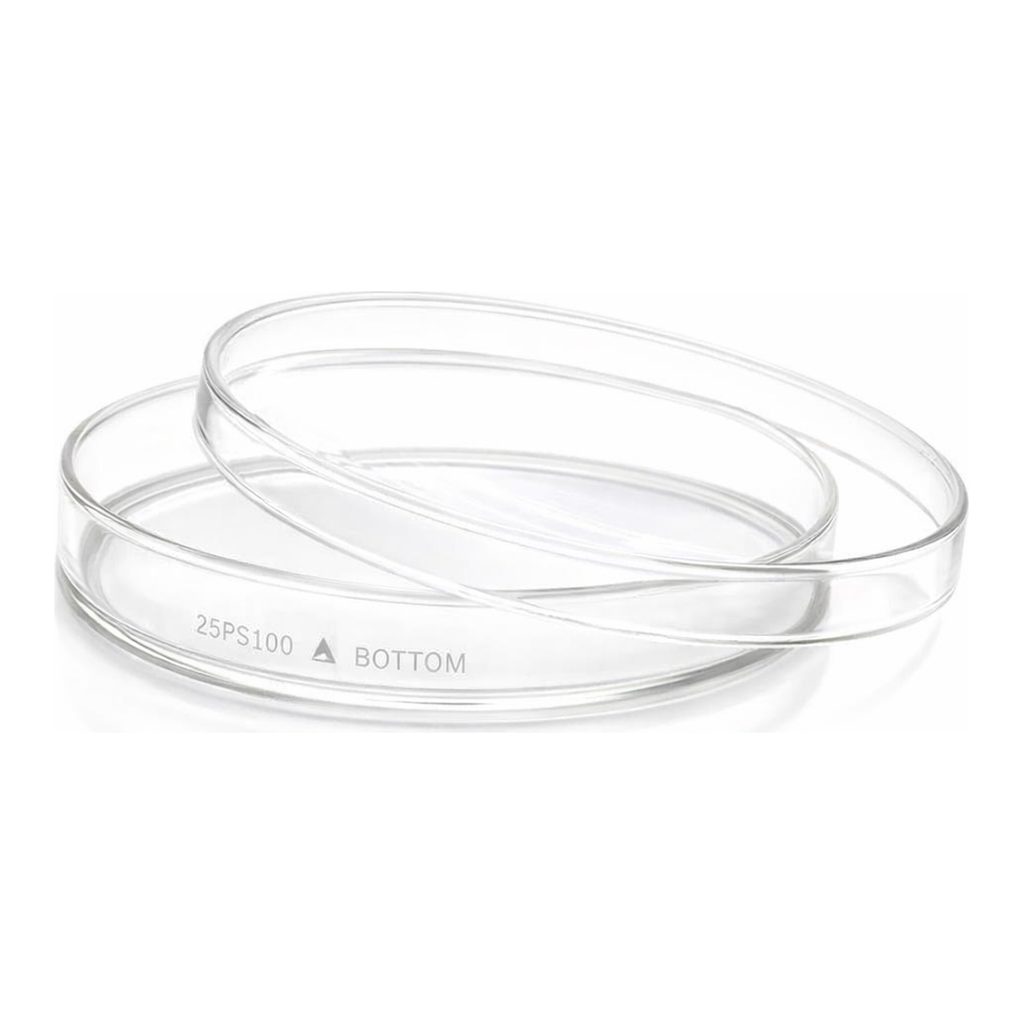 Merck Pyrex petri dishes