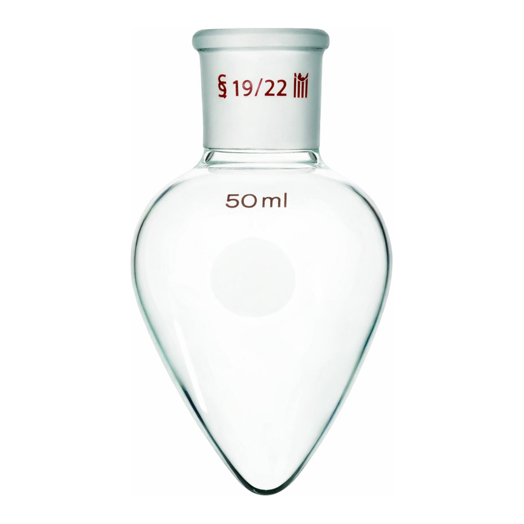 Merck Synthware pear shaped flask