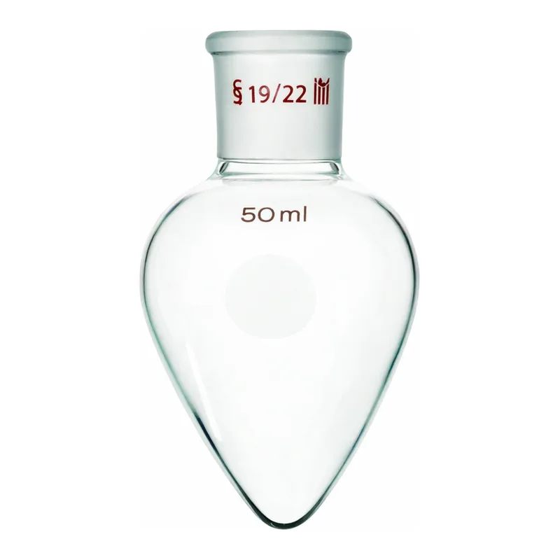 Merck Synthware pear shaped flask