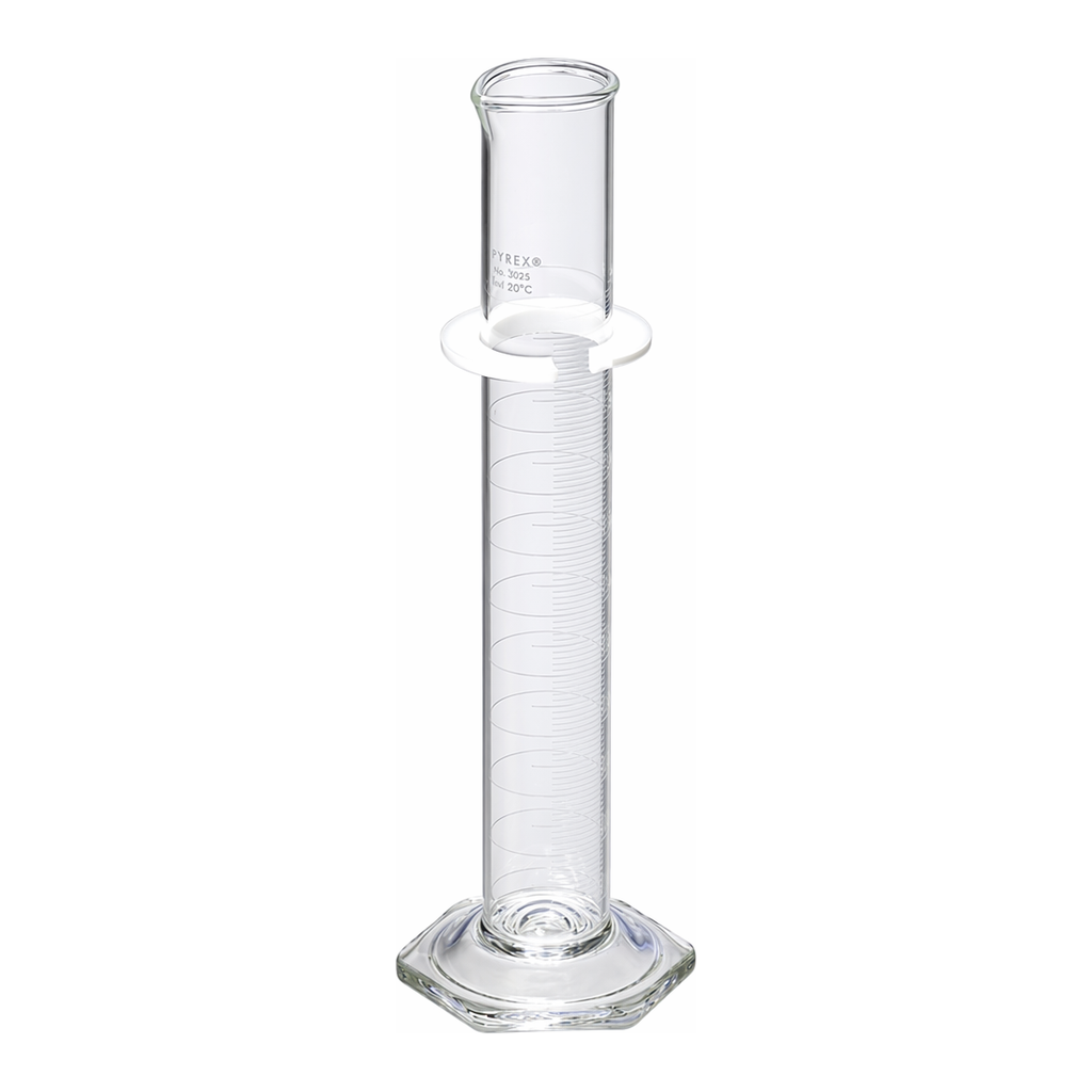 Merck Pyrex single metric scale graduated cylinder, calibrated to deliver