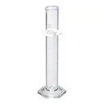 Merck Pyrex single metric scale graduated cylinder, calibrated to deliver
