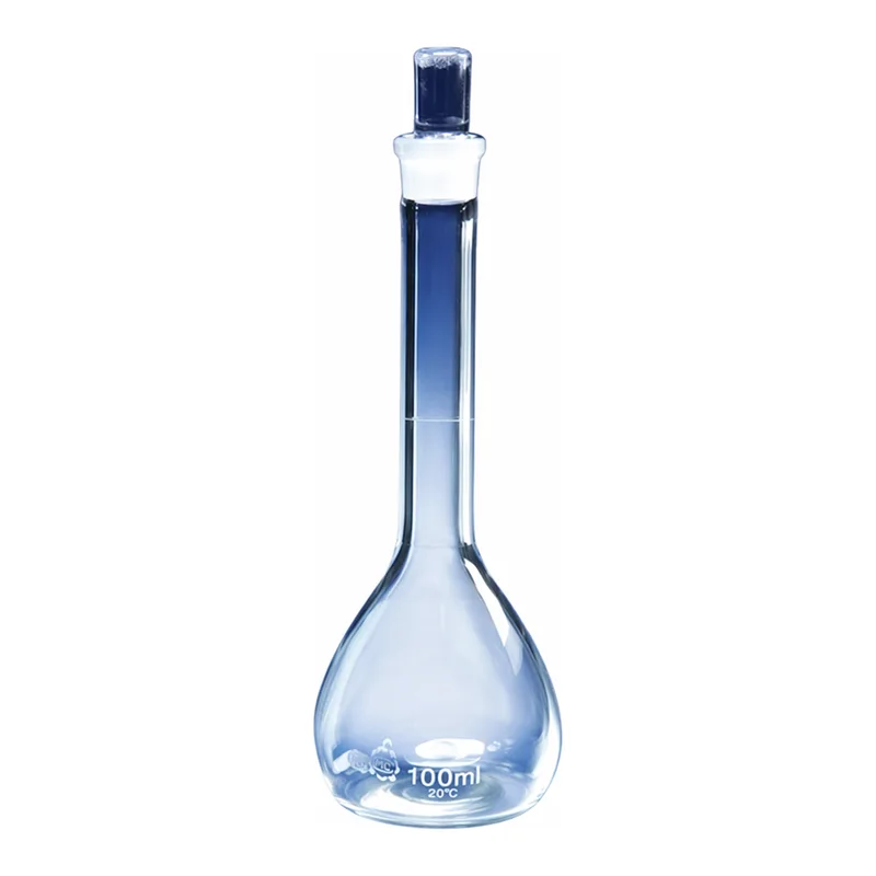 Merck Pyrex volumetric flask, class A with Pyrex ST stopper
