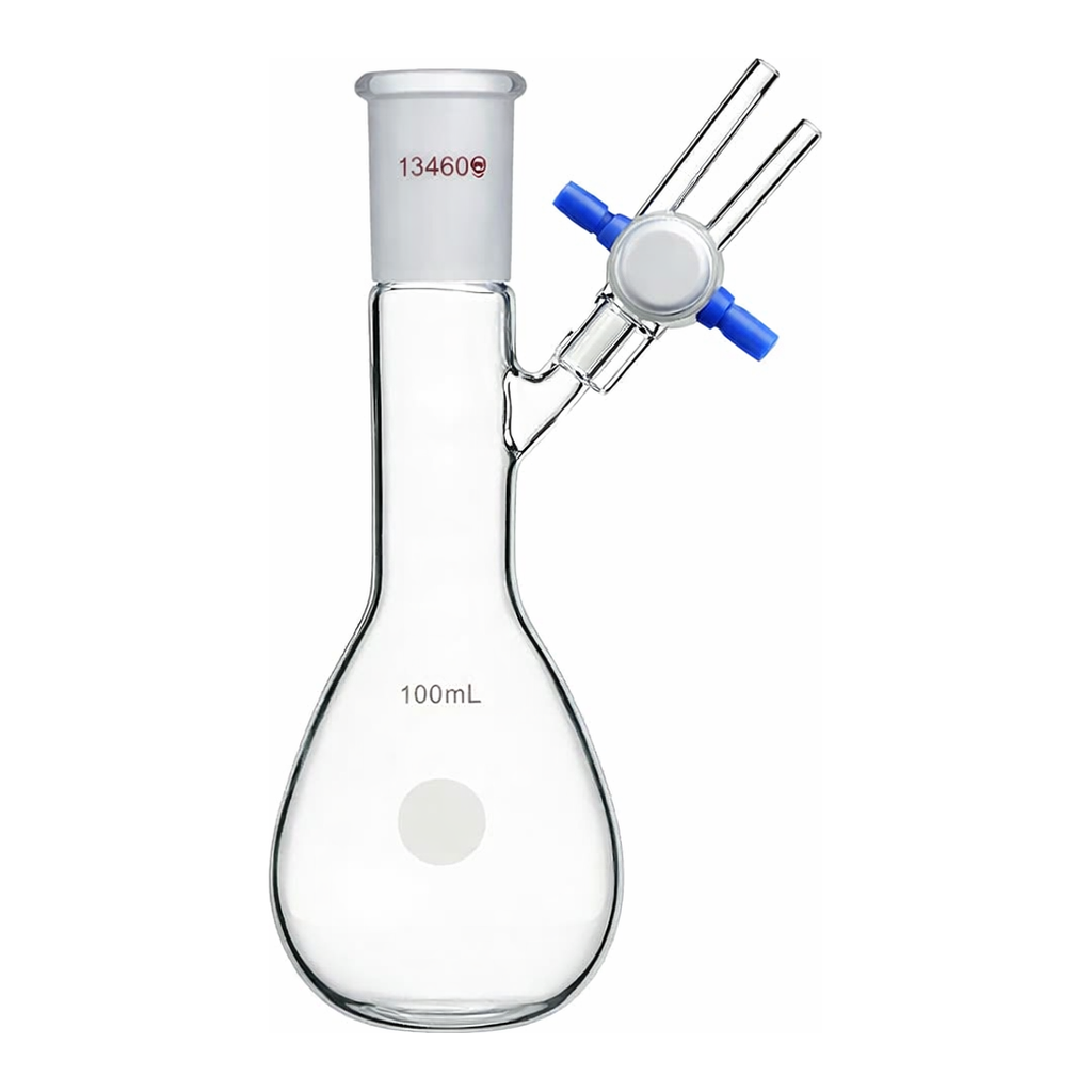 Merck Synthware pear-shaped Schlenk flask with stopcock