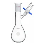 Merck Synthware pear-shaped Schlenk flask with stopcock