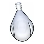 Merck Ace drying flask, pear-shaped, with side indents