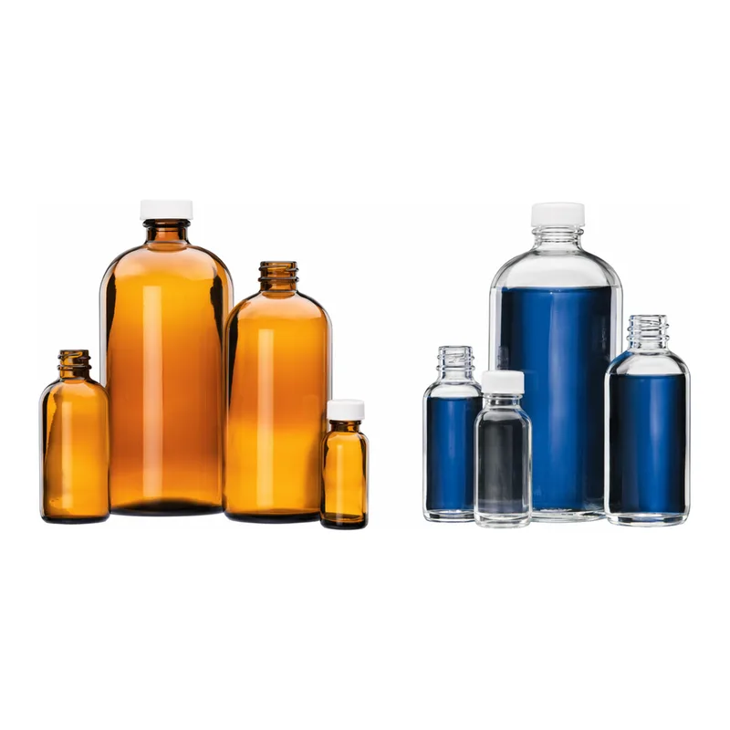 Merck Wheaton narrow mouth bottles with caps