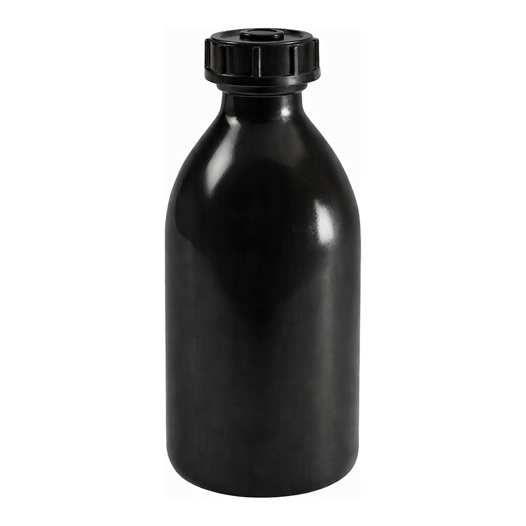 Merck BRAND amber narrow-mouth bottle, LDPE, with screw cap
