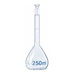 Merck BRAND BLAUBRAND volumetric flask, glass stopper, clear glass