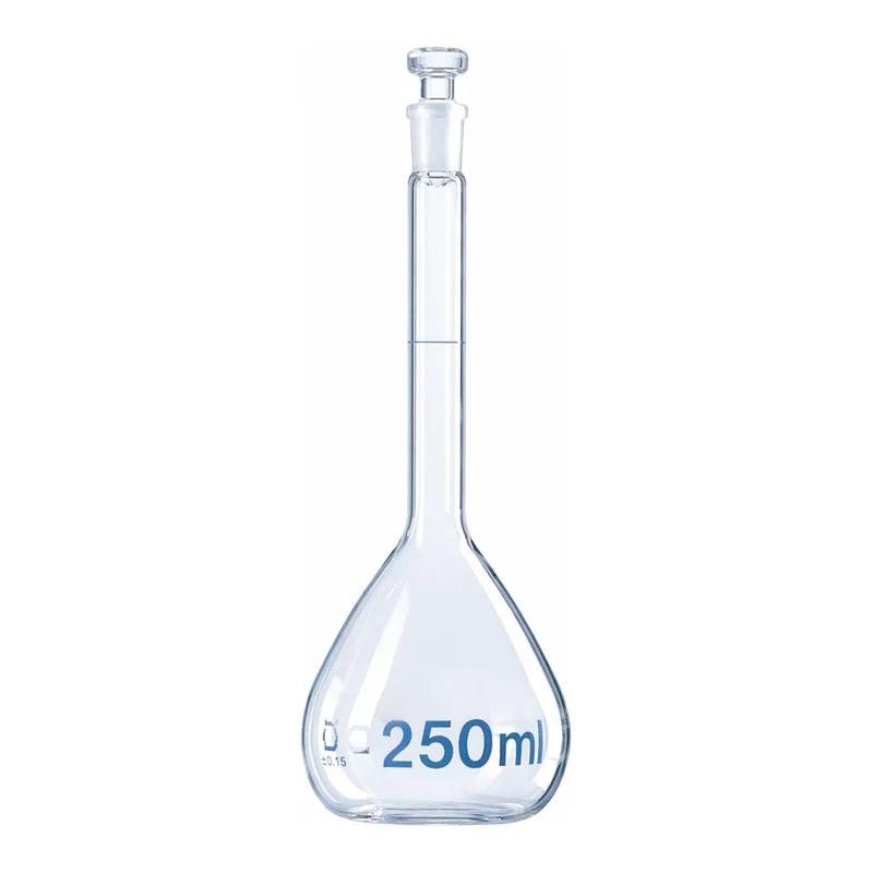Merck BRAND BLAUBRAND volumetric flask, glass stopper, clear glass
