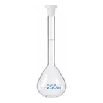 Merck BRAND BLAUBRAND volumetric flask, PP stopper, clear glass