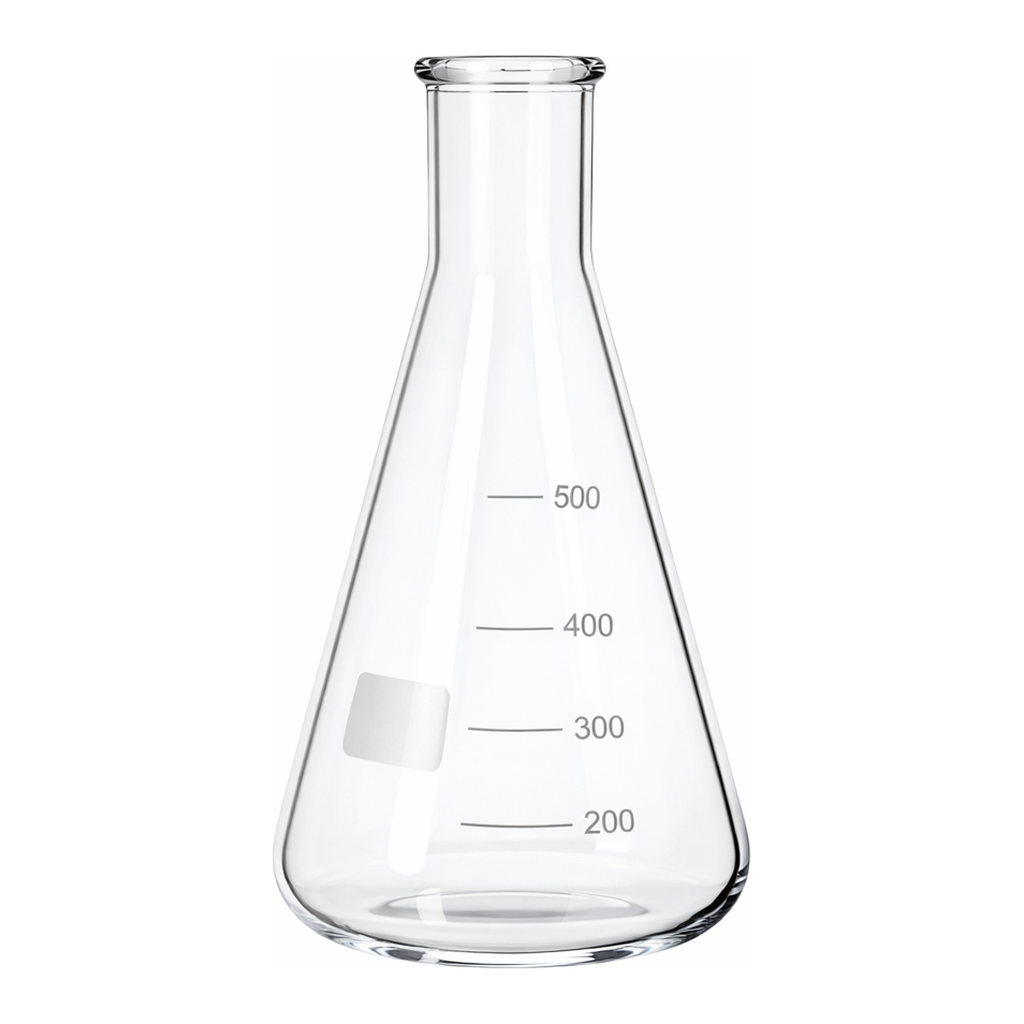 Merck BRAND Erlenmeyer flask with beaded rim and graduation, narrow mouth